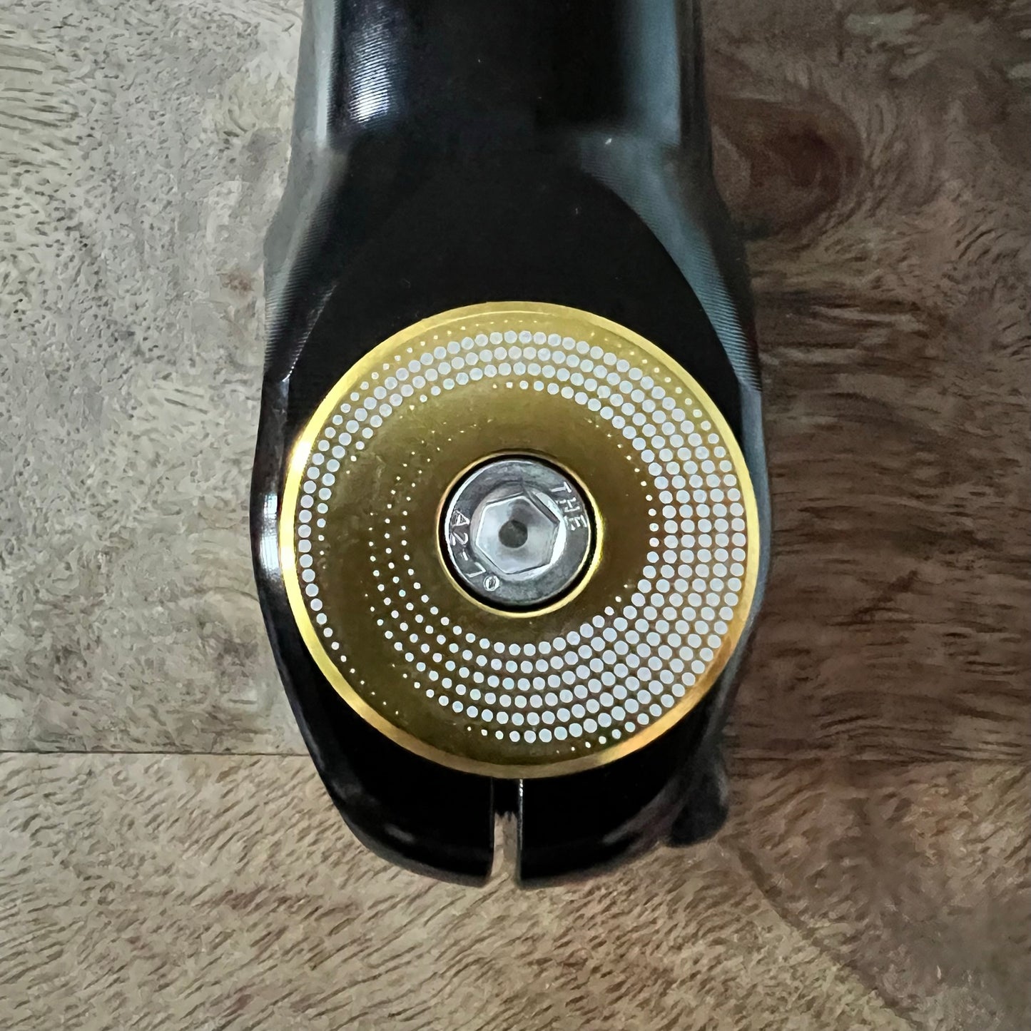 Swirled Dots Aluminum Top Cap