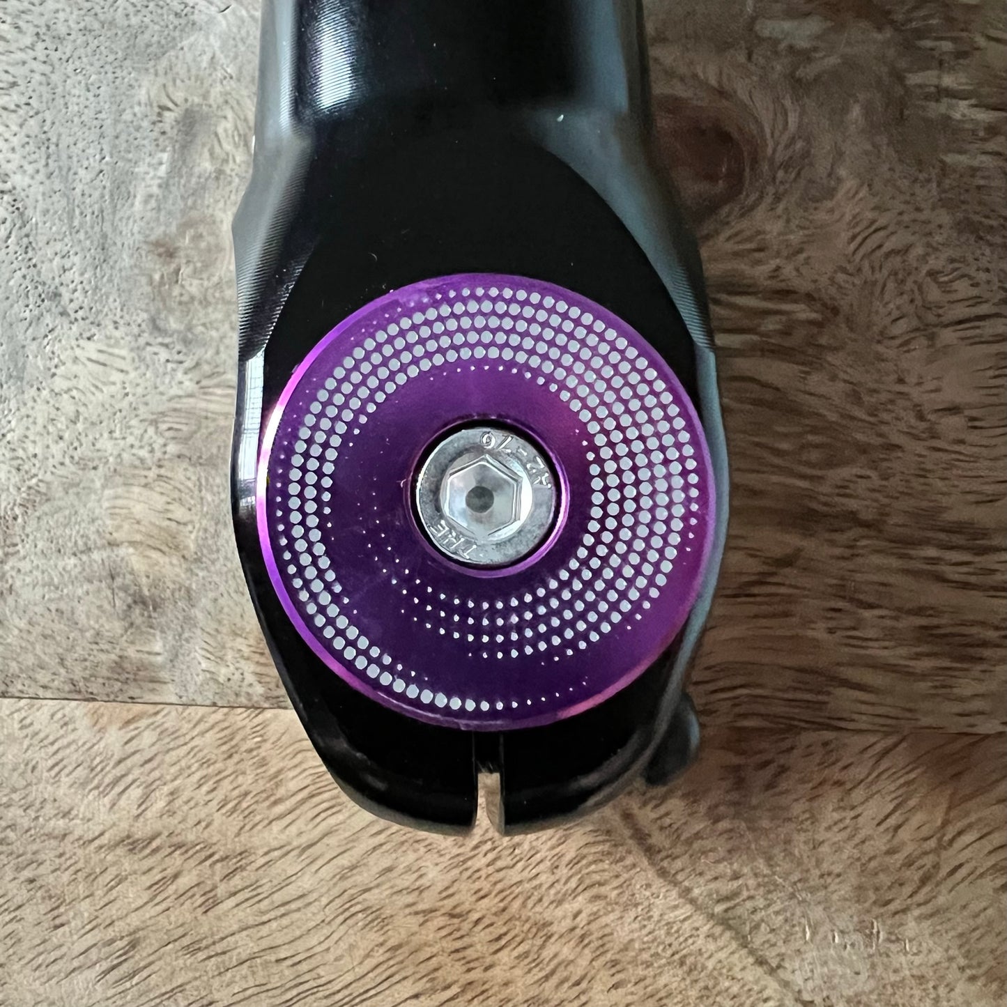 Swirled Dots Aluminum Top Cap