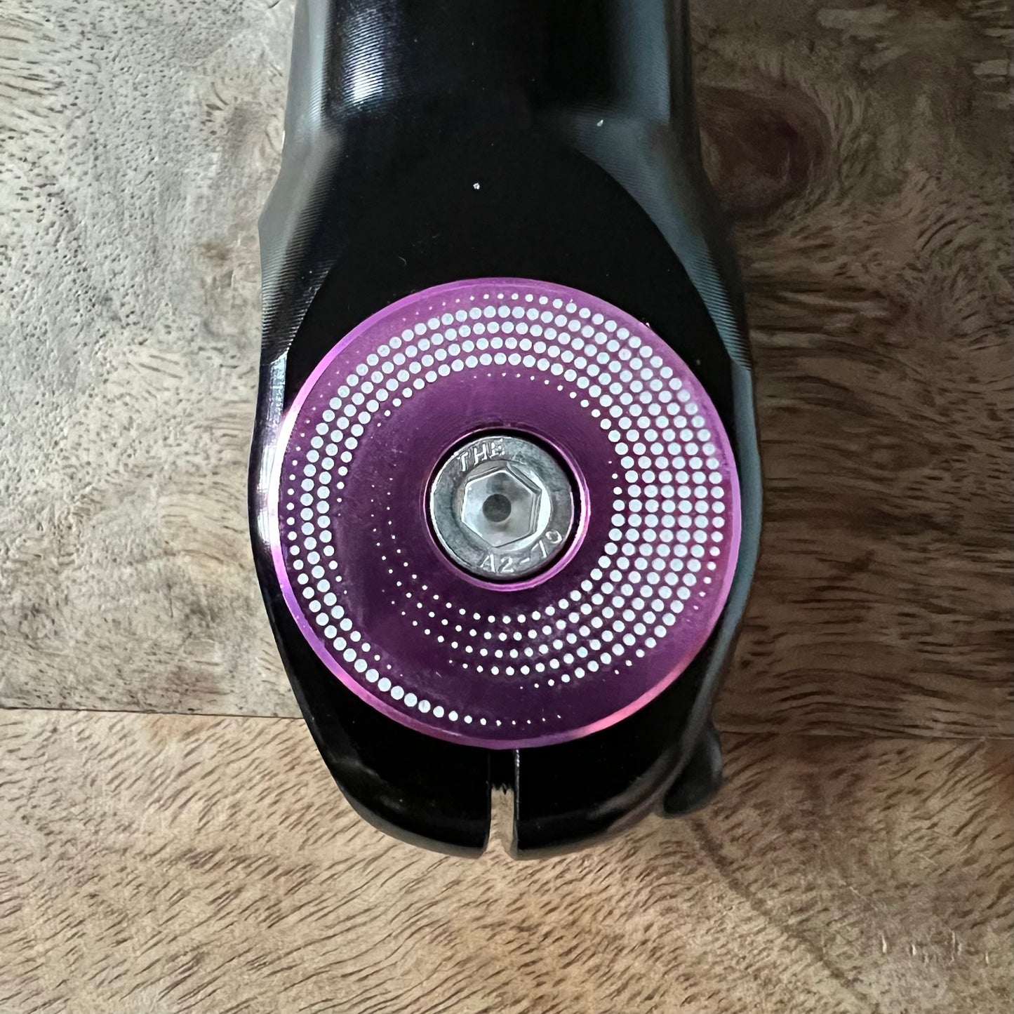 Swirled Dots Aluminum Top Cap