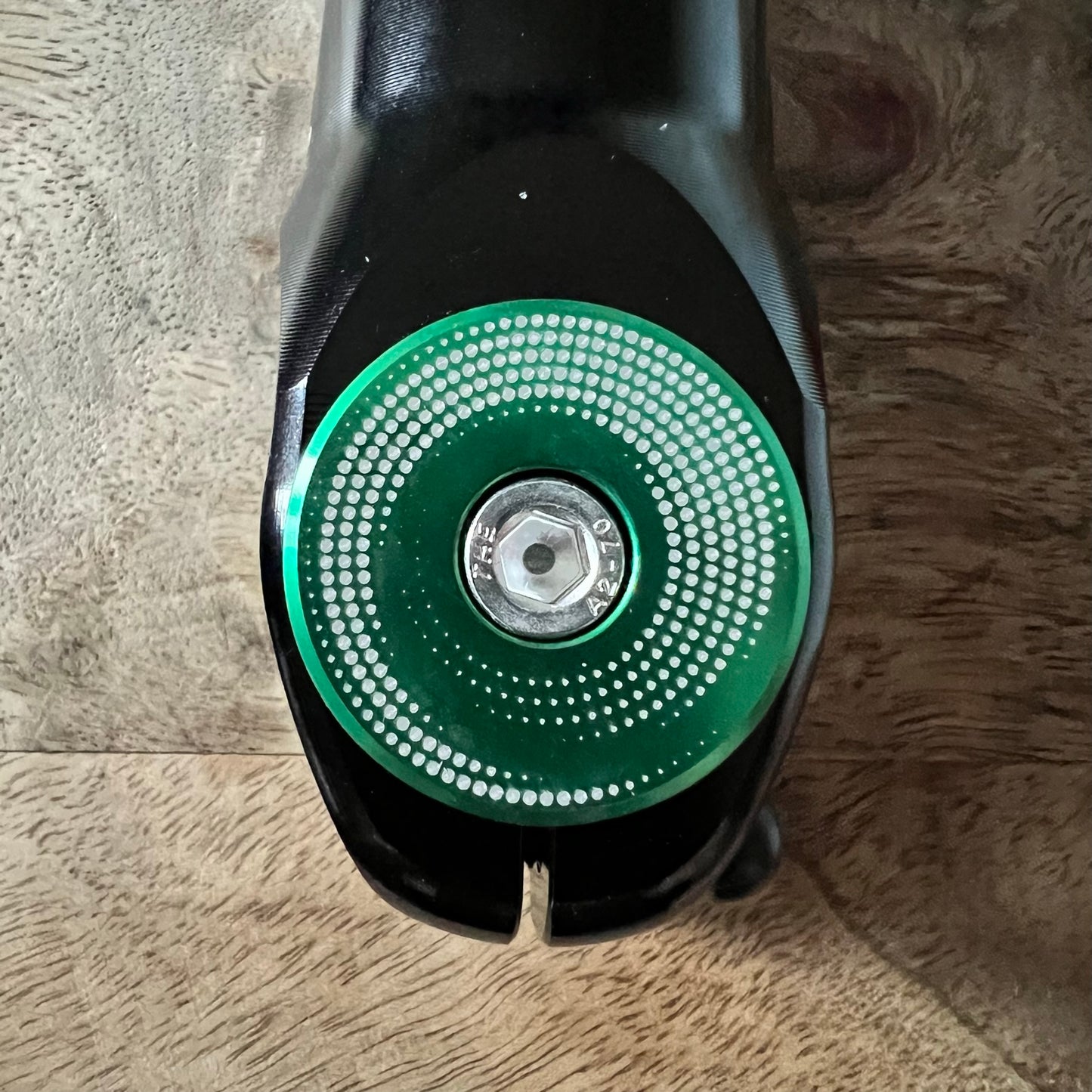 Swirled Dots Aluminum Top Cap