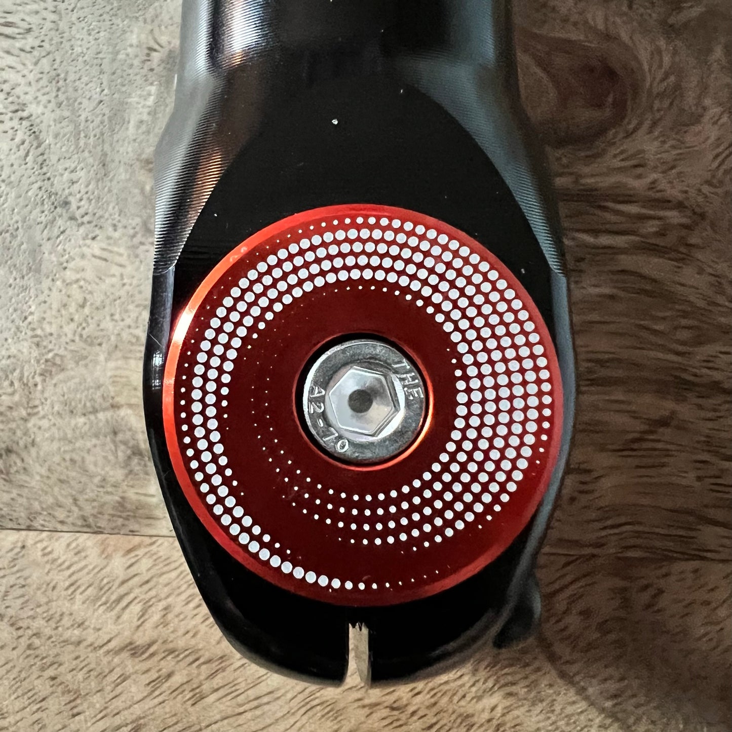 Swirled Dots Aluminum Top Cap