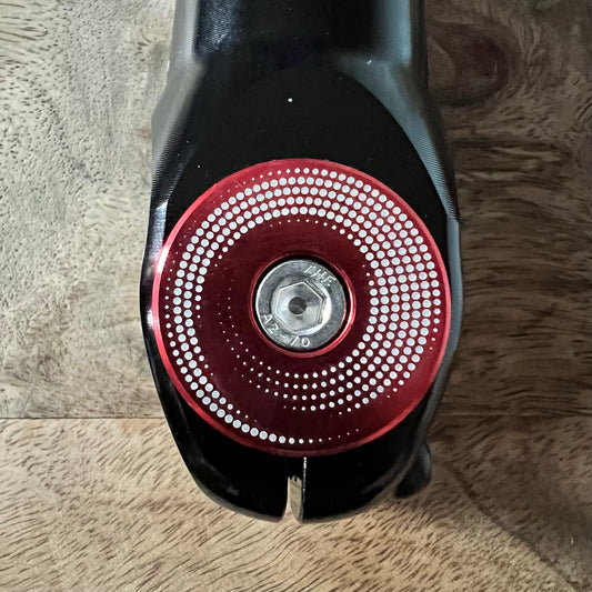 Swirled Dots Aluminum Top Cap